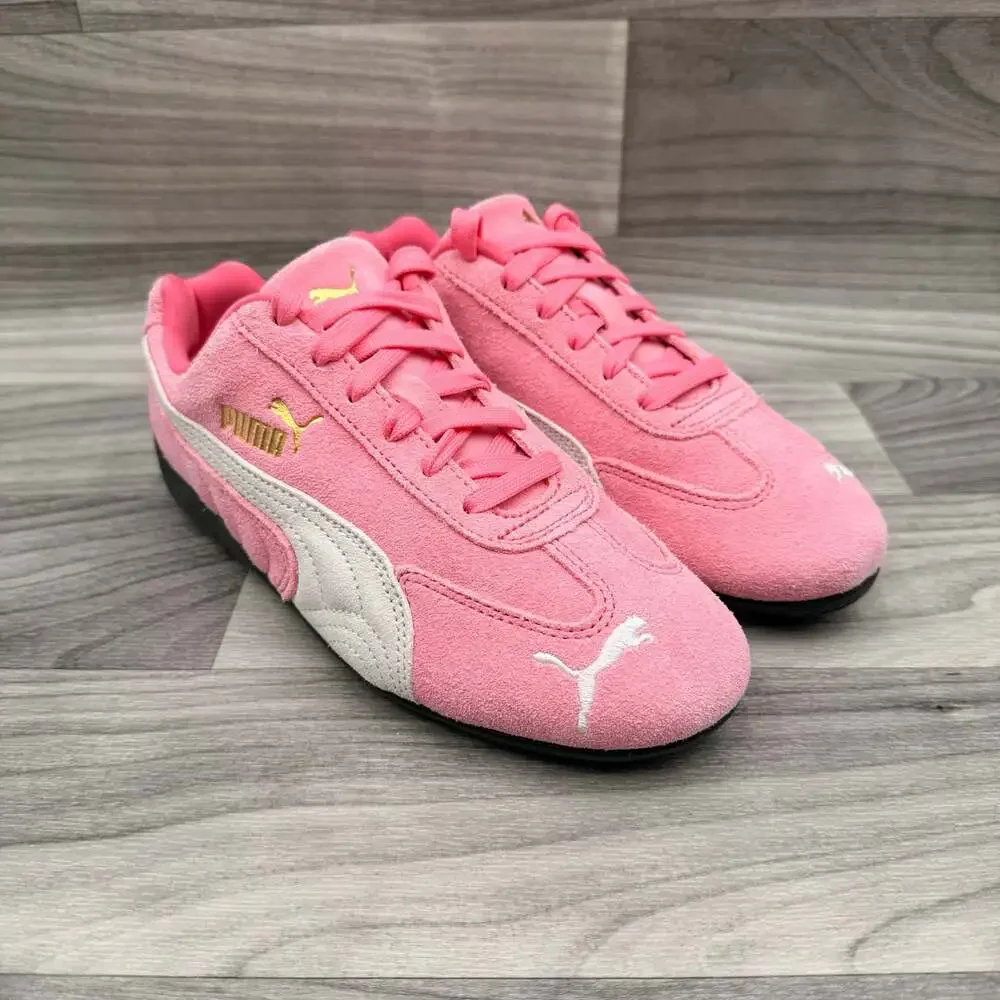 Puma NWOT Speedcat OG Big Kid 'Magic Rose' - Pink and White Suede Sneakers